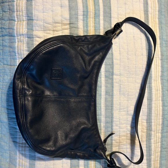 Anne Klein By Calderon Navy Blue Purse - Picture 1 of 9